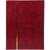 Exacompta 26143E Stamp album half leather 32 pages 22,5x30,5 cm red