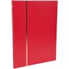 Exacompta 26143E Stamp album half leather 32 pages 22,5x30,5 cm red