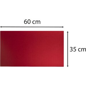 Exacompta 29121E Desk pad 35x60 cm flexible PU two-coloured black red