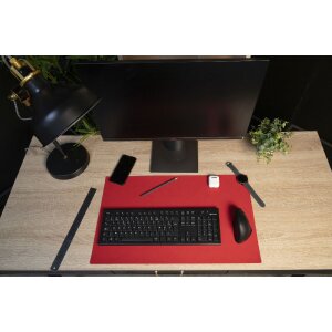 Exacompta 29121E Desk pad 35x60 cm flexible PU two-coloured black red