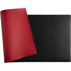 Exacompta 29121E Desk pad 35x60 cm flexible PU two-coloured black red