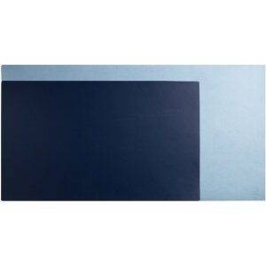 Exacompta 29124E Desk pad 35x60 cm PU two-coloured navy blue sky blue