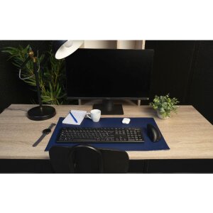 Exacompta 29124E Desk pad 35x60 cm PU two-coloured navy blue sky blue