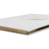 Exacompta Guestbook Ringflower White Gold trim 100 pages 27x22 cm