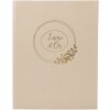 Exacompta 47633E Guestbook 100 pages gold edge Ringflower Design Latte