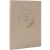 Exacompta 47633E Guestbook 100 pages gold edge Ringflower Design Latte