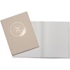 Exacompta 47633E Guestbook 100 pages gold edge Ringflower Design Latte