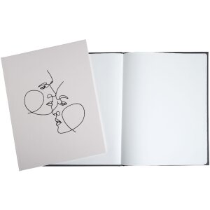 Exacompta 47689E Guestbook 100 pages silver 27x22cm ivory