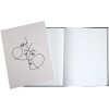 Exacompta 47689E Guestbook 100 pages silver 27x22cm ivory