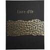 Exacompta guestbook ARAMY 27x22 cm 100 pages gold edge black