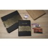 Exacompta guestbook ARAMY 27x22 cm 100 pages gold edge black