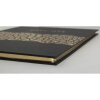 Exacompta guestbook ARAMY 27x22 cm 100 pages gold edge black