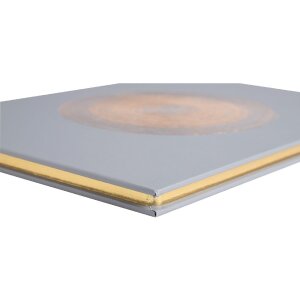 Exacompta 47984E Guestbook 100 pages Gold Ellipse Grey 27x22 cm