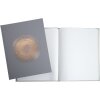 Exacompta 47984E Guestbook 100 pages Gold Ellipse Grey 27x22 cm