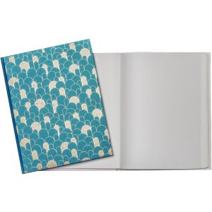 Exacompta 47986E Guestbook 100 pages gold edge Néo Déco Bleu de France