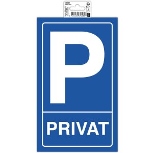 Exacompta sign Private car park 15x25 cm PVC