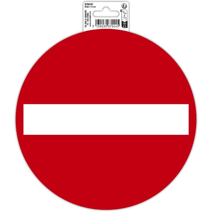 Exacompta sign Forbidden direction 20 cm