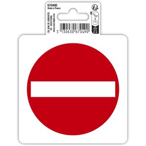 Exacompta sign Forbidden direction 10x10cm