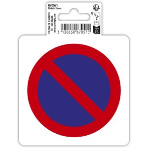 Exacompta 67057E Self-adhesive no parking sign 10x10 cm...