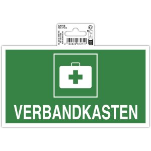 First aid box sign 20x11cm PVC