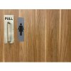 Exacompta information sign self-adhesive aluminium look vertical men 16,5x4,4cm