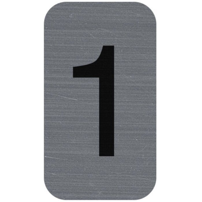 Exacompta 67181E Information label self-adhesive number 1 2.5x4.4 cm Grey