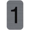 Exacompta 67181E Information label self-adhesive number 1 2.5x4.4 cm Grey