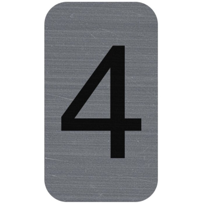 Exacompta 67184E Information label number 4 2.5 x 4.4 cm self-adhesive grey