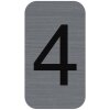 Exacompta 67184E Information label number 4 2.5 x 4.4 cm self-adhesive grey