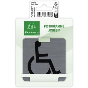 Exacompta self-adhesive sign Barrier-free access 7.5x7.5cm