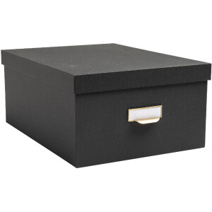 Exacompta 79601E Office by me box set 3-piece black with label holder