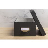 Exacompta 79601E Office by me box set 3-piece black with label holder