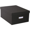 Exacompta 79601E Office by me box set 3-piece black with label holder