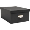 Exacompta 79601E Office by me box set 3-piece black with label holder