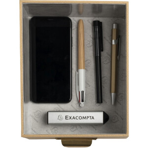 Exacompta 79602E Set of 3 storage boxes Office by me Beige