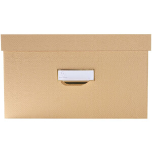 Exacompta 79602E Set of 3 storage boxes Office by me Beige