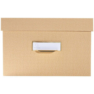 Exacompta 79602E Set of 3 storage boxes Office by me Beige