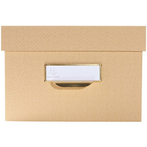 Exacompta 79602E Set of 3 storage boxes Office by me Beige