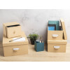 Exacompta 79602E Set of 3 storage boxes Office by me Beige