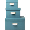 Exacompta 79603E Set of 3 boxes Office by Me blue-green