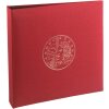 Exacompta coin album 96105E Bordeaux red 24,5x25cm imitation leather for 215 coins