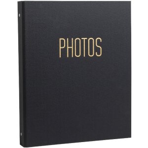 Exacompta 17601E Photo album ring mechanism 60 black pages