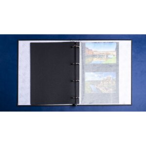 Exacompta 17601E Photo album ring mechanism 60 black pages