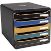 Exacompta Big Box drawer box with 5 drawers Neo Deco assorted colours