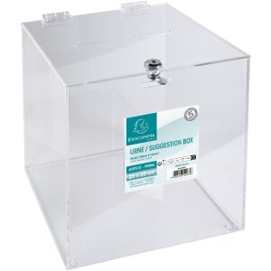 Exacompta 89158D Lockable acrylic urn 25 x 25 cm...