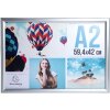 Exacompta 8294358D Wall poster frame aluminium A2 Exacryl silver