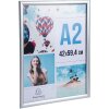 Exacompta 8294358D Wall poster frame aluminium A2 Exacryl silver