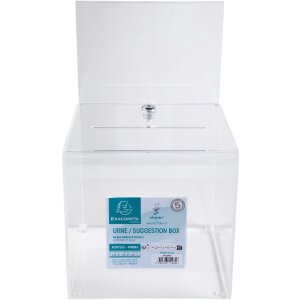 Exacompta 89258D Urn lockable 21x21x21cm with A5 head...