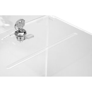 Exacompta 89258D Urn lockable 21x21x21cm with A5 head cover crystal