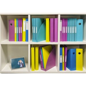 Exacompta set of 4 magazine files MAG-CUBE Forever Young assorted colours